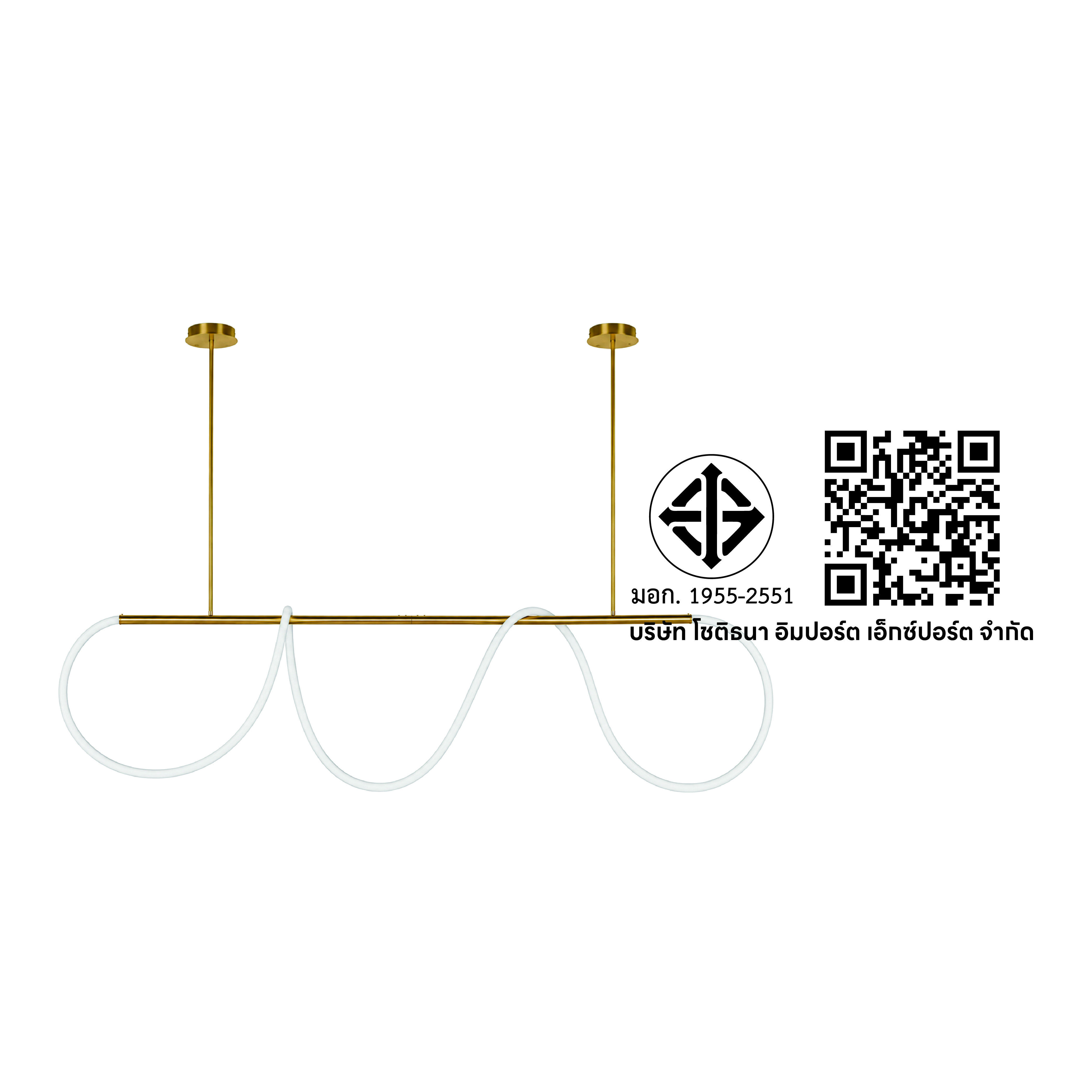 ไฟห้อยเดี่ยว LED SL LIGHTING รุ่น IVY 35 วัตต์ WARM WHITE สีทอง